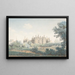 The Château de Chambord seen from the southwest - Simon Mathurin Lantara — framed artwork on a wall