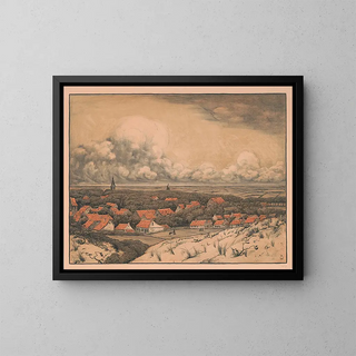 Walcheren Painting - Simon Moulijn — framed artwork on a wall