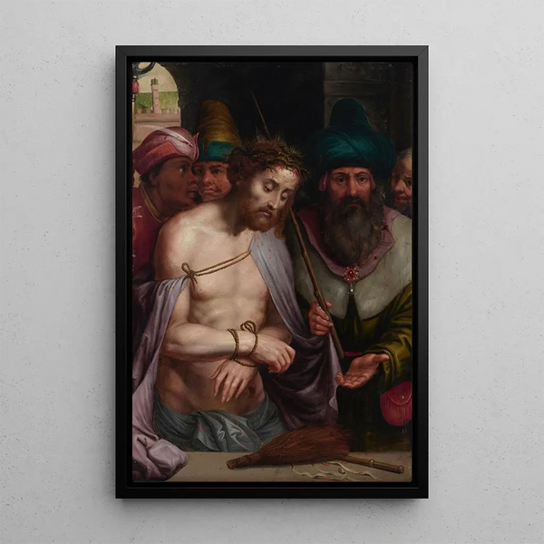 Ecce Homo Painting - Simon Pereyns — framed artwork on a wall