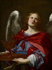 Angel with the attributes of the Passion, Angel holding the vase and the towel for washing the hands of Pontius Pilate - Simon Vouet — artwork view