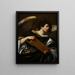 Angels with the attributes of the Passion, the inscription of the Cross - Simon Vouet — framed artwork on a wall