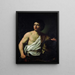 David with the Head of Goliath - Simon Vouet — framed artwork on a wall
