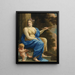Euterpe, the muse of music and lyrical poetry - Simon Vouet — framed artwork on a wall
