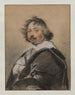 Portrait of a man in profile turned to the left - Simon Vouet — artwork view