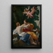 Venus and Adonis - Simon Vouet — framed artwork on a wall