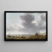 View of the Beach - Simon de Vlieger — framed artwork on a wall