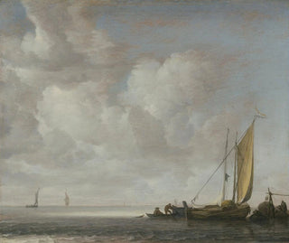 Calm Sea Painting - Simon de Vlieger — artwork view