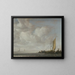 Calm Sea Painting - Simon de Vlieger — framed artwork on a wall