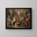Crucifixion - Simon de Vos — framed artwork on a wall