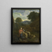 Bergère lisant - Simon van der Does — framed artwork on a wall