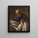Saint Matthieu et l'Ange - Simone Cantarini — framed artwork on a wall