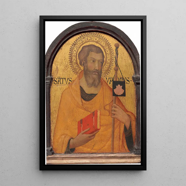 Saint Jacques le Majeur - Simone Martini — framed artwork on a wall