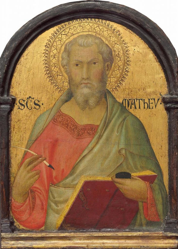 Saint Matthieu Painting - Simone Martini — framed artwork on a wall