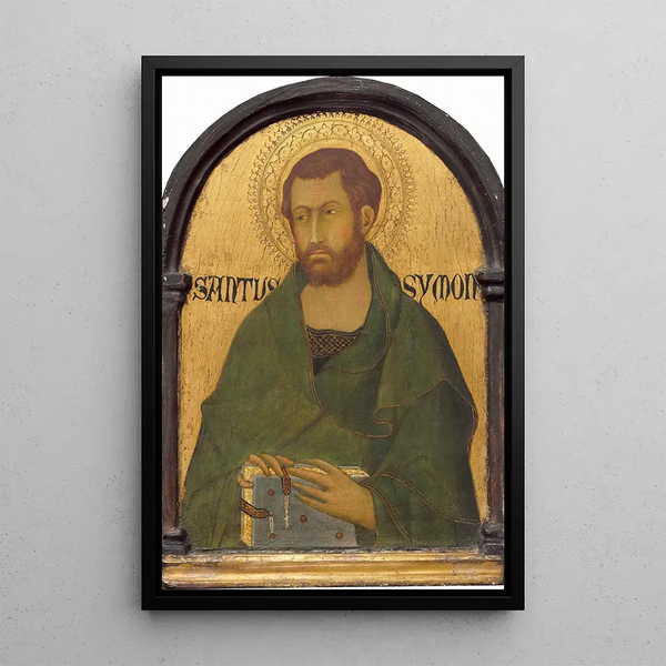 Saint Simon - Simone Martini — framed artwork on a wall