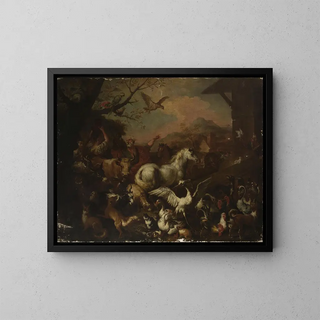 in front of Noah's Ark - Sinibaldo Scorza — framed artwork on a wall