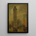 The Flatiron Building in New York - Sir Alfred East — framed artwork on a wall