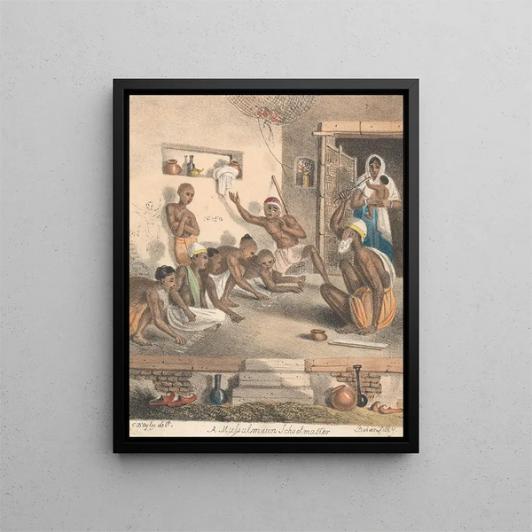 a Muslim schoolmaster - Sir Charles D'Oyly — framed artwork on a wall