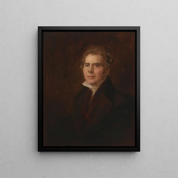 Self-portrait painting - Sir David Wilkie — framed artwork on a wall