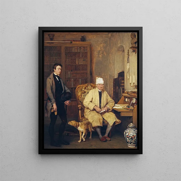 La lettre de présentation - Sir David Wilkie — framed artwork on a wall