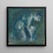 A kneeling figure - Sir Edward Coley Burne-Jones — framed artwork on a wall