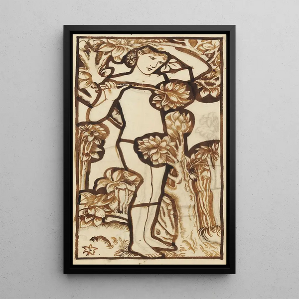 Adam - Sir Edward Coley Burne-Jones — framed artwork on a wall