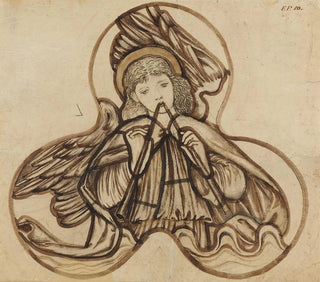 the Angel playing the flute - Sir Edward Coley Burne-Jones — artwork view