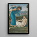 Cupid and Psyche - Sir Edward Coley Burne-Jones — framed artwork on a wall