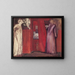 La belle Rosamund et la reine Éléonore - Sir Edward Coley Burne-Jones — framed artwork on a wall
