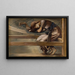 La série La Rose Églantine, étude pour La Cour du Jardin V - Sir Edward Coley Burne-Jones — framed artwork on a wall