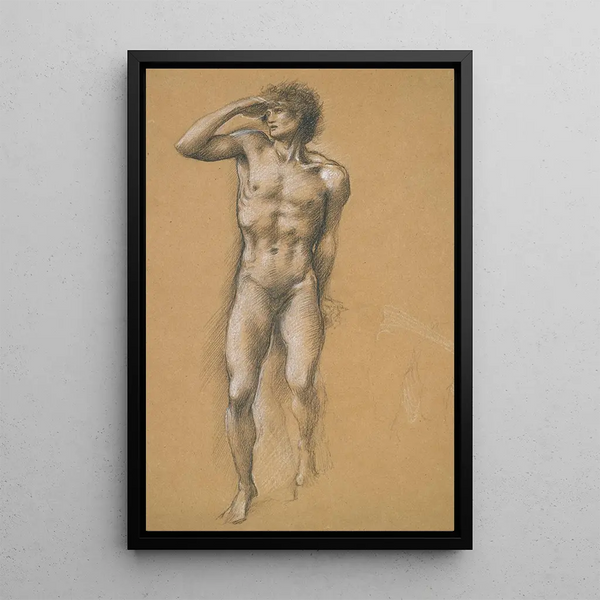L'Appel de Persée - Sir Edward Coley Burne-Jones — framed artwork on a wall