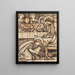 La Madeleine oignant les pieds du Christ - Sir Edward Coley Burne-Jones — framed artwork on a wall