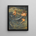 The family of mermaids - Sir Edward Coley Burne-Jones — framed artwork on a wall