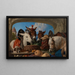 A group of animals in Geneva - Sir Edwin Henry Landseer — framed artwork on a wall