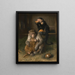 Doctors Visiting Poor Relatives at the Zoo - Sir Edwin Henry Landseer — framed artwork on a wall