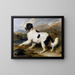 Lion, a Newfoundland dog - Sir Edwin Henry Landseer — framed artwork on a wall