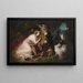 Scene from A Midsummer Night's Dream Titania and Bottom - Sir Edwin Henry Landseer — framed artwork on a wall