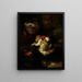The cat's paw - Sir Edwin Henry Landseer — framed artwork on a wall