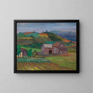 An Summer at the Farm - Sir Frederick Grant Banting — framed artwork on a wall