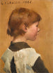 Head of a Young Girl - Sir George Clausen — artwork view