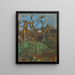 Autumn Landscape Trees - Sir George Clausen — framed artwork on a wall