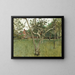 Garden landscape painting - Sir George Clausen — framed artwork on a wall