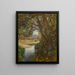 Les faneurs au bord du ruisseau - Sir George Clausen — framed artwork on a wall