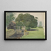 Landscape Painting with Lock - Sir George Clausen — framed artwork on a wall