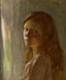Portrait of a Girl - Sir George Clausen — artwork view