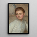 Portrait of a Girl Probably The Little Servant - Sir George Clausen — framed artwork on a wall