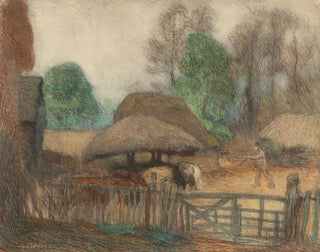La cour de ferme - Sir George Clausen — artwork view