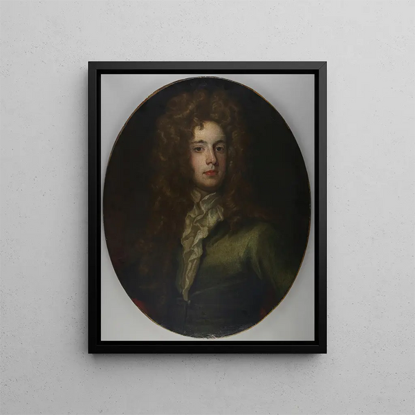 Joseph Addison - Sir Godfrey Kneller — framed artwork on a wall