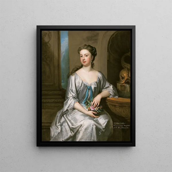 Lady Henrietta Crofts, duchess of Bolton - Sir Godfrey Kneller — framed artwork on a wall