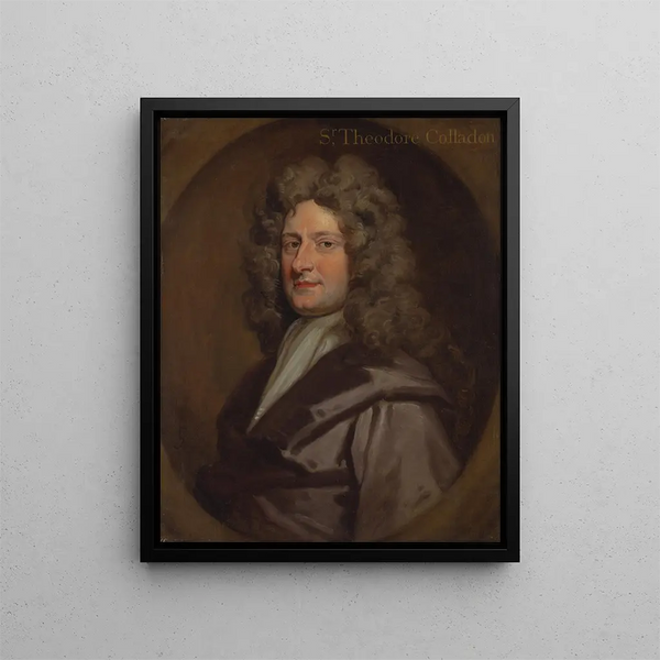 Sir Théodore Colladon - Sir Godfrey Kneller — framed artwork on a wall