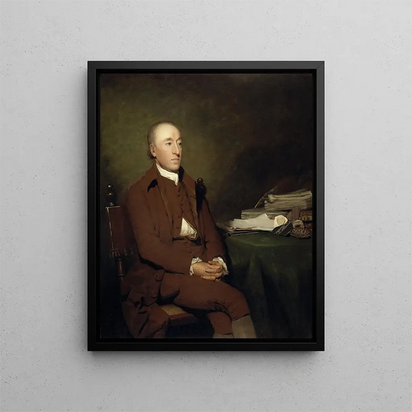 James Hutton (1726 - 1797), Geologist - Sir Henry Raeburn — framed artwork on a wall